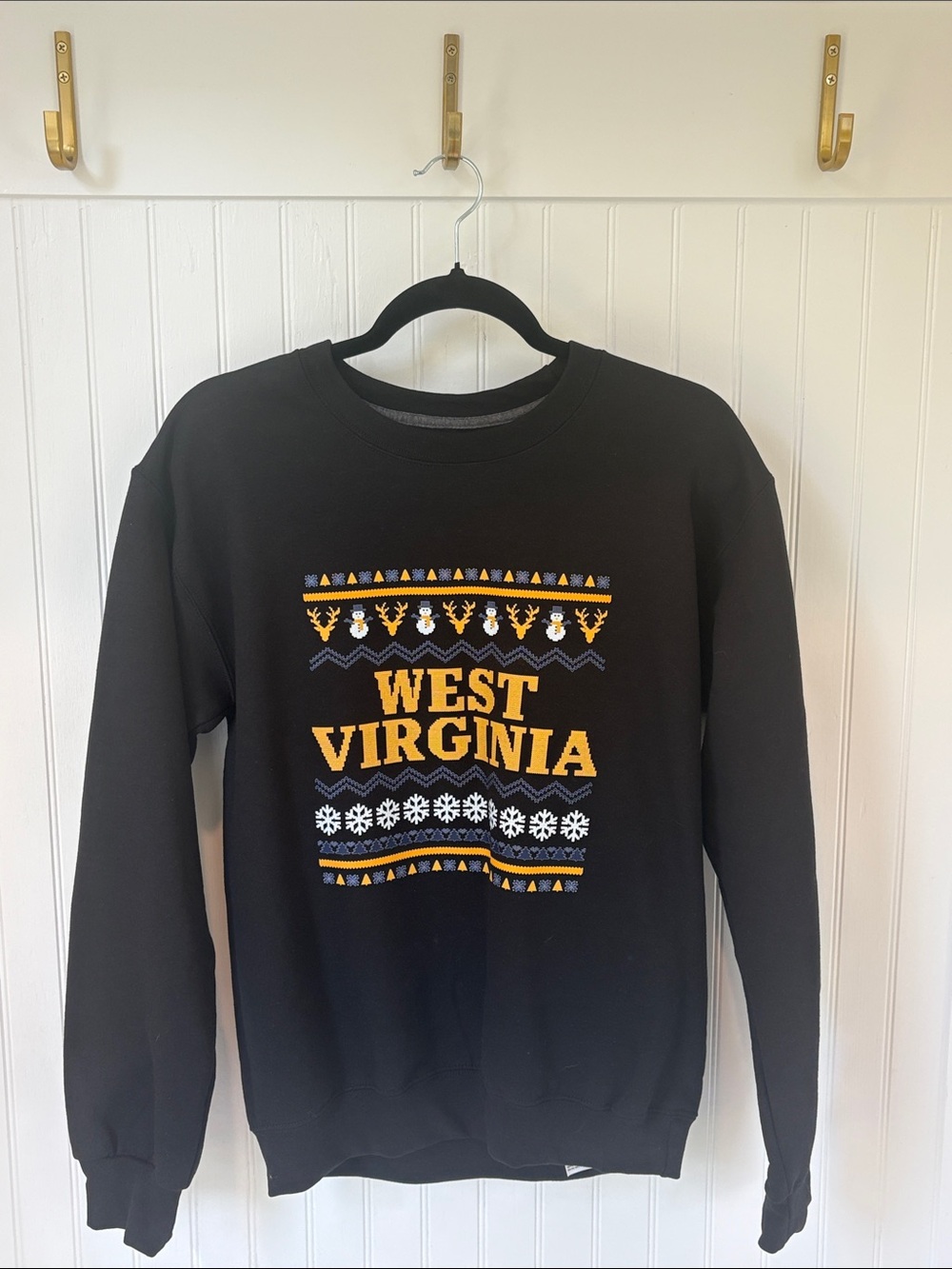 West Virginia Graphic Crewneck Sweatshirt - Black/Gold